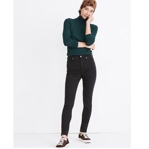 Madewell Women's 9" High Rise Skinny Jeans Black Lunar Wash Tencel 25